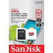 SanDisk Ultra Android microSDXC 64GB bis zu 80 MB/Sek, Class 10 Speicherkarte + SD-Adapter FFP-04